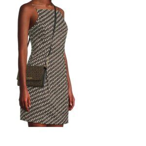 BNWT Calvin Klein Key Item Crossbody bag in earth brown logos (OS)